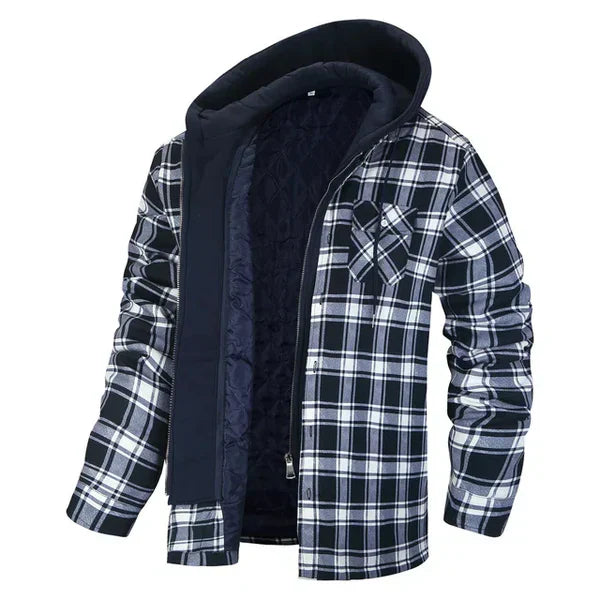 Soft Checked Shirt Jacket by Gilles