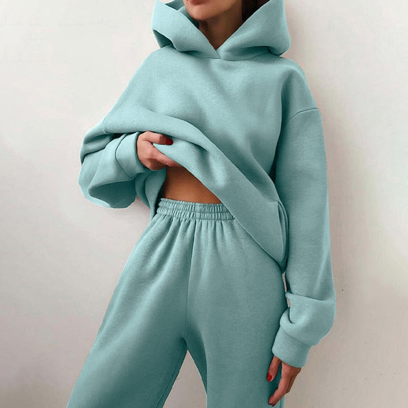 Comfy Women's Casual Hoodie Sweatpants Set