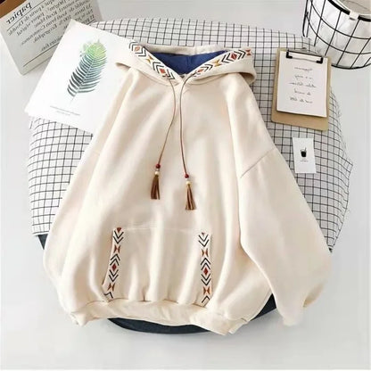 Soft Oversized Fleece Hooded Sweatshirt - Casual Warm Hoodie - BritishElegance