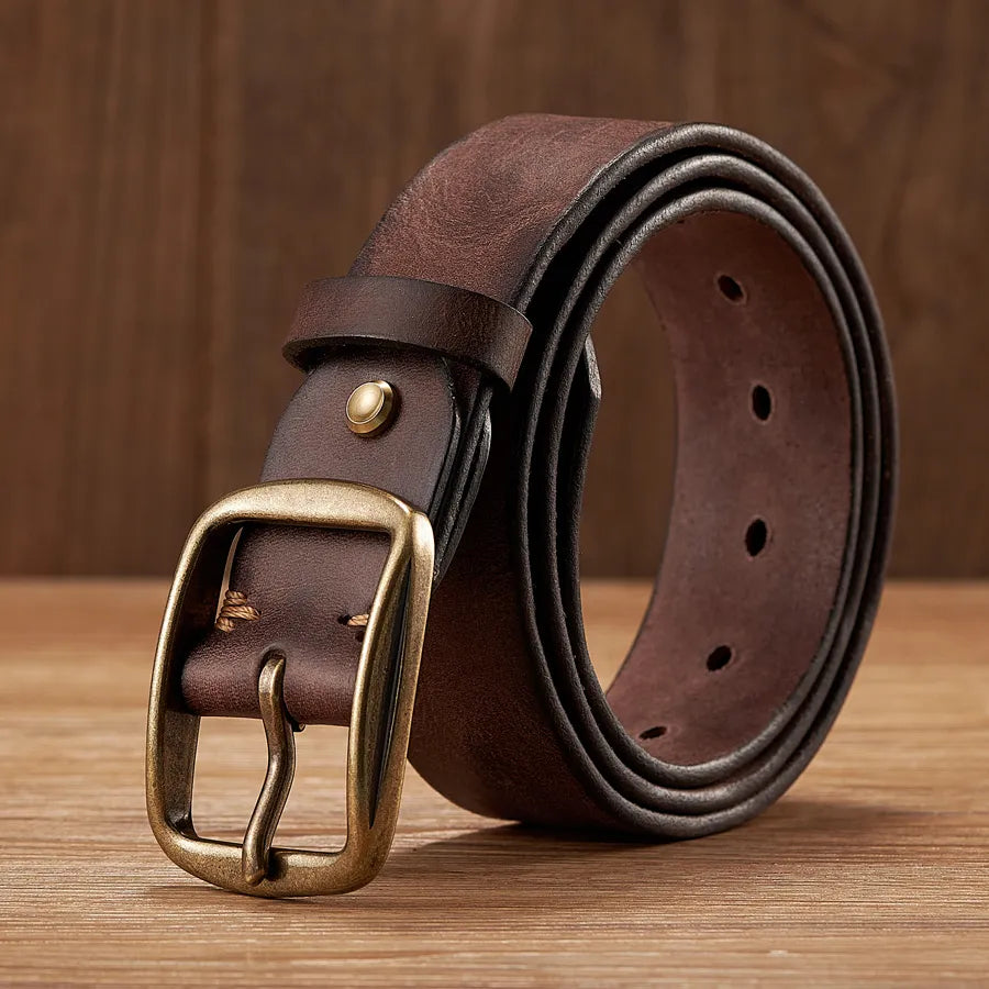 High Quality Leather Waist Belt - BritishElegance