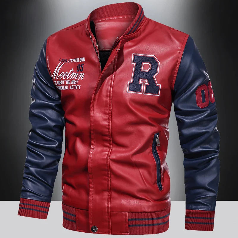 Stylish Mens Biker Leather Jacket