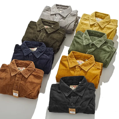 Warm Corduroy Mens Jacket – Fitted Winter Coat - BritishElegance