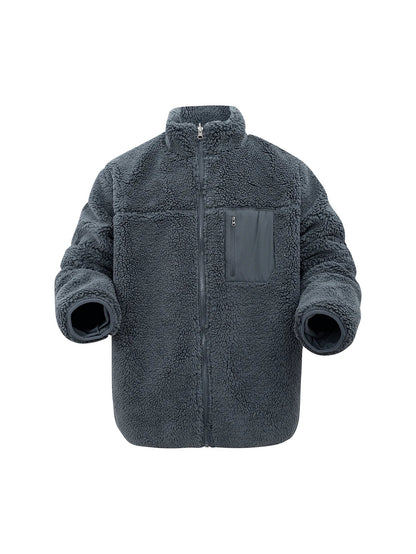 Large Plush Fleece Coat for Men