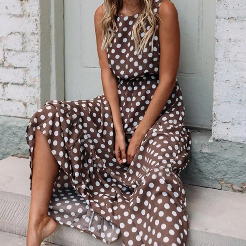 Loose Fit Floral Maxi Dress for Women