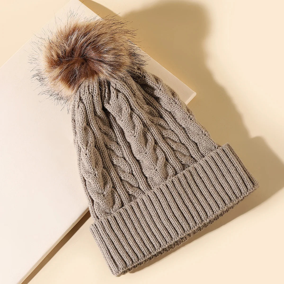 Soft Pom Pom Winter Beanie for Women