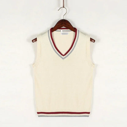 Stylish Knit Vest – Casual V-Neck Sweater Layer