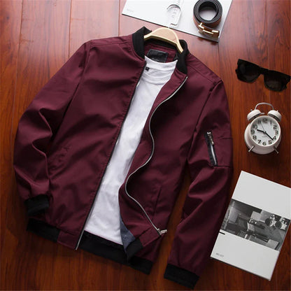 Slim Fit Casual Men's Bomber Jacket