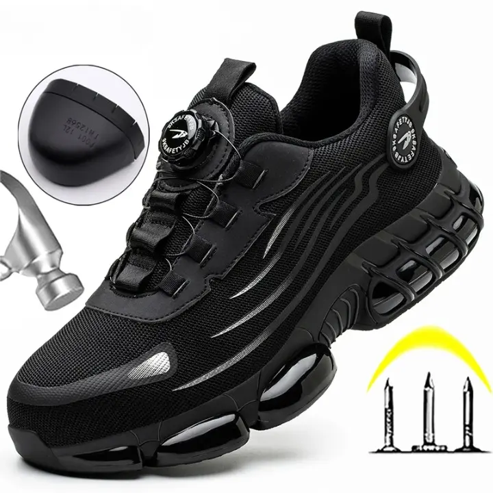 Vince - Men’s Steel Toe Safety Shoes with Rotating Buckle
