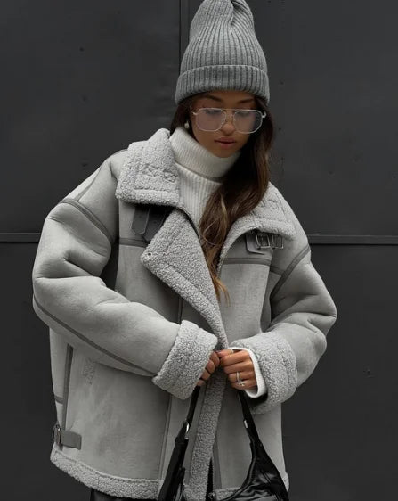 Women’s Fashion Spring Coat – Maja Soft Outerwear for Transitional Seasons