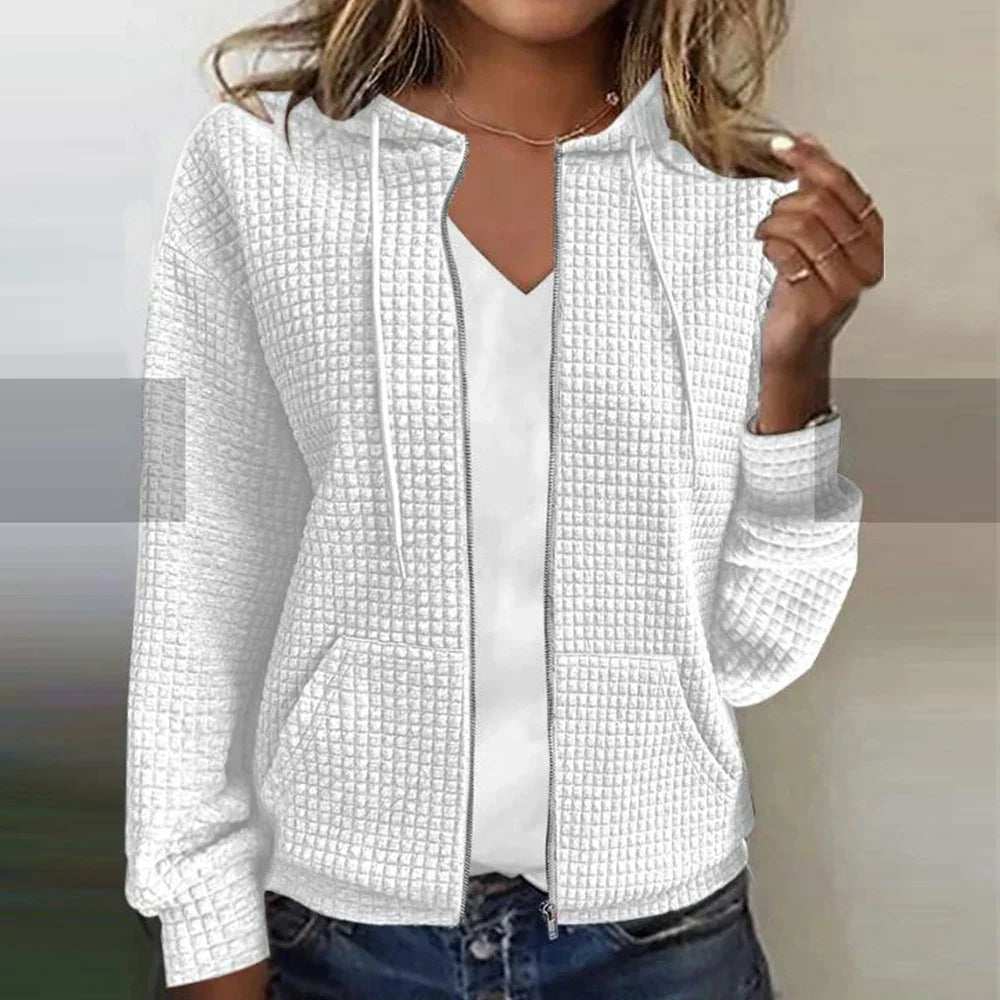 Maelis – Elegant Checkered Blazer Jacket