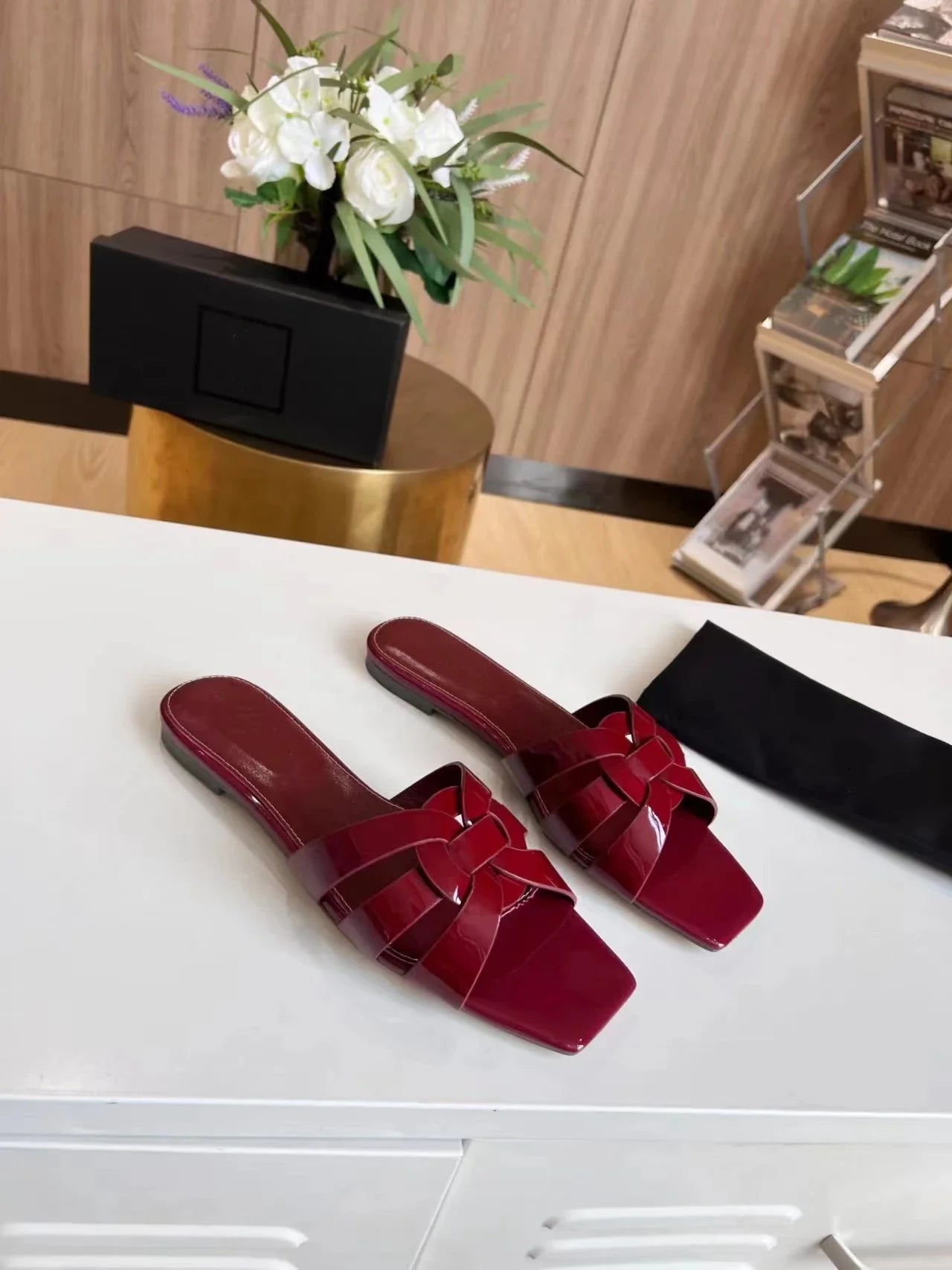 Authentic Leather Comfortable Sandal Slides