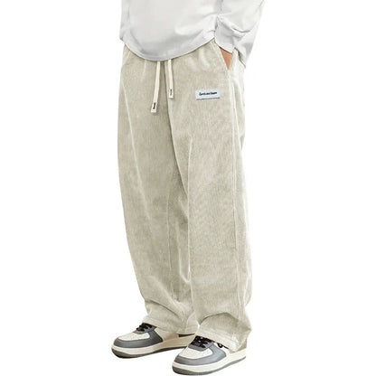 Relaxed Fit Corduroy Casual Pants