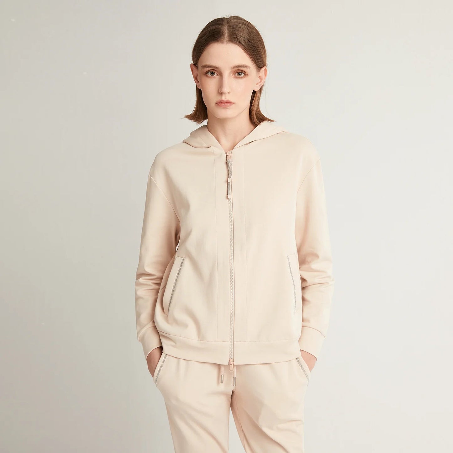 Soft Womens Cozy Zip Up Hooded Sweater