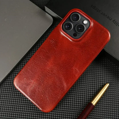 Premium Leather iPhone Cover Genuine Handmade