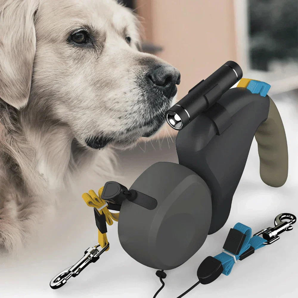 Dual Dog Retractable Leash 360° Walking Lead - BritishElegance