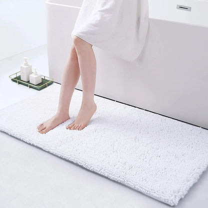 Soft Grip Anti Slip Bathroom Floor Mat With Suction Backing