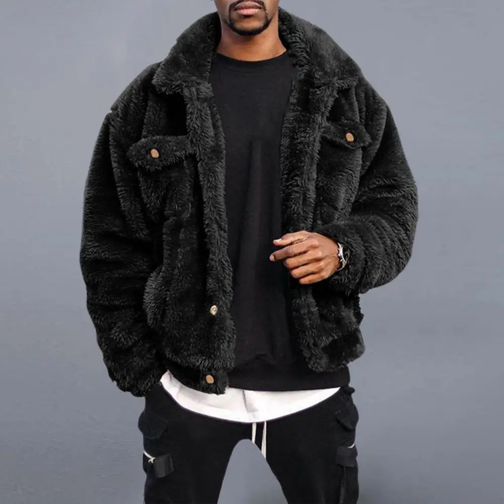 Max – Suede Jacket Man - Stylish Plush | Winter Coat