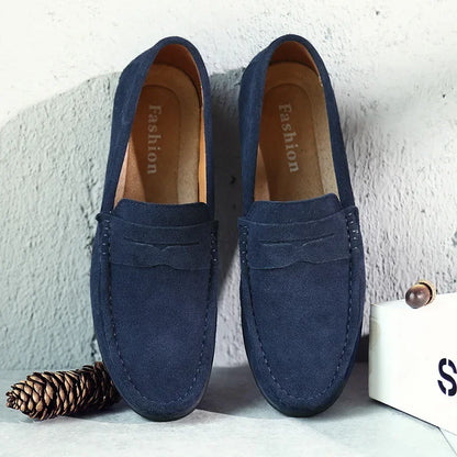 Easton | Classic Leather Slip On Loafers for Men - BritishElegance