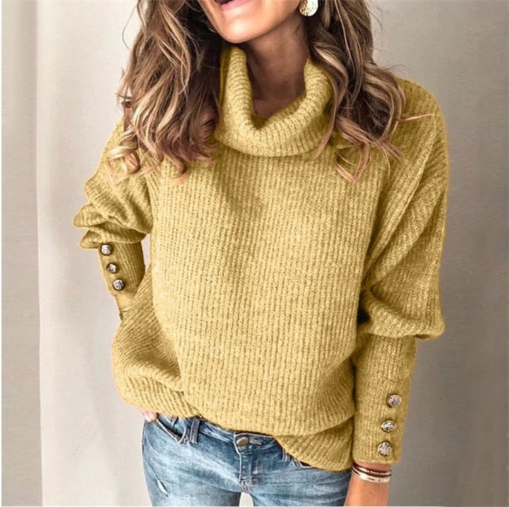 Women's Cozy Button Front Sweater