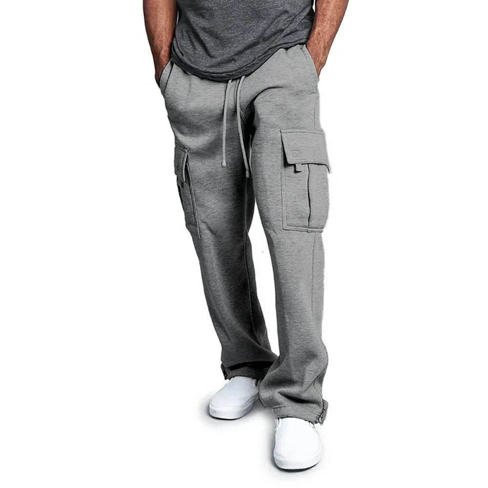 Multi-pocket cargo pants for men