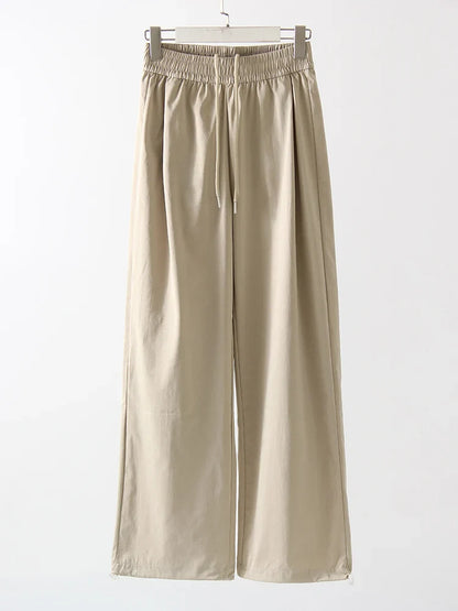 Comfortable High Waist White Jogger Pants