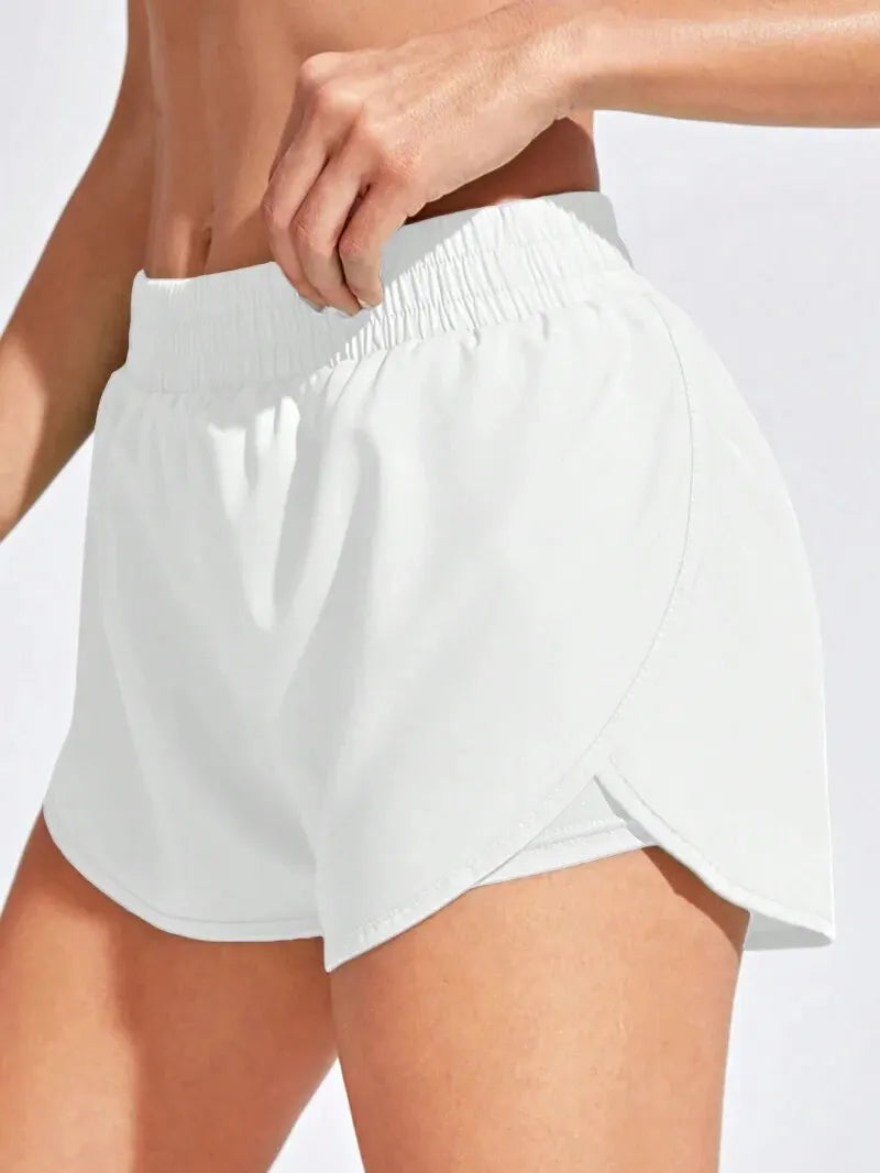 Comfortable Women's Yoga Running Shorts – Flexible Gym Wear - BritishElegance