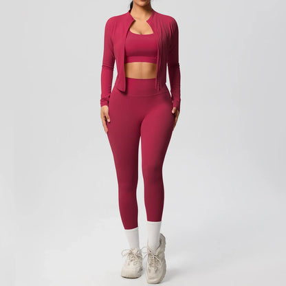 Fitness 3-Piece Sports Outfit for Women