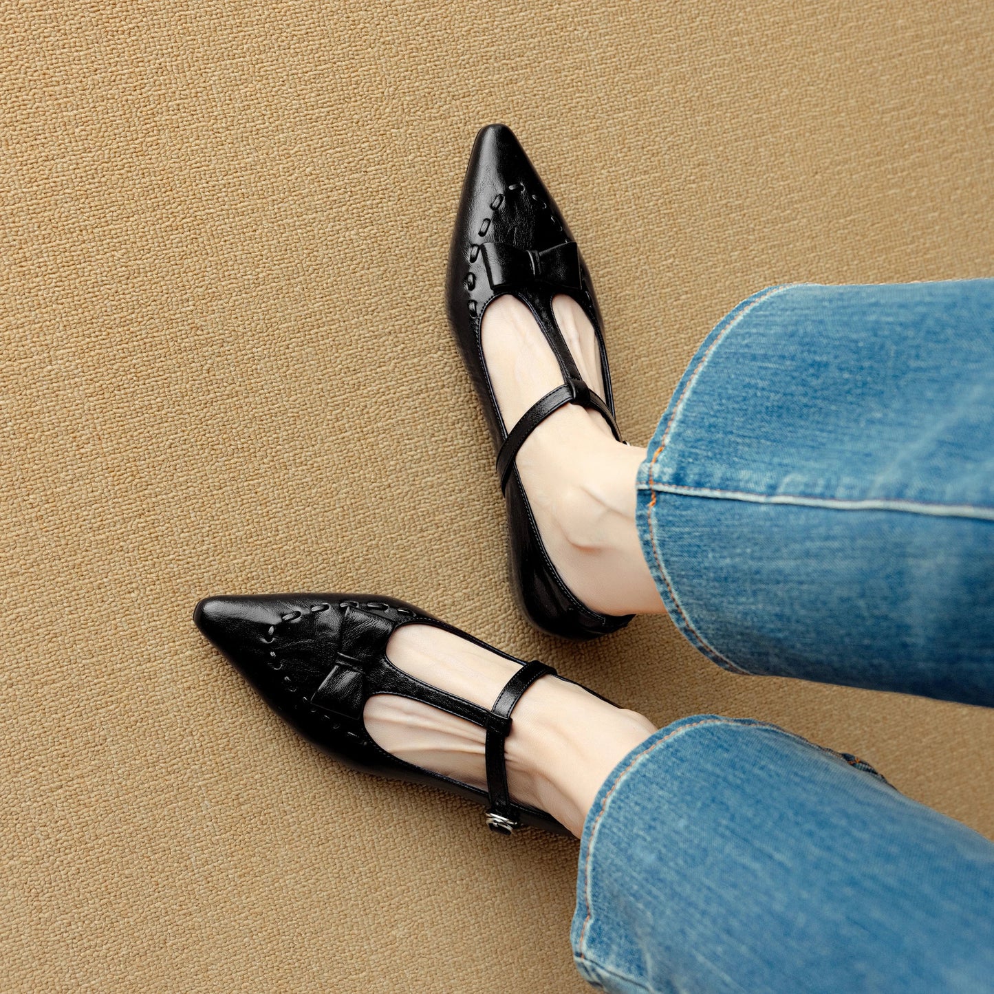 Tiara Genuine Leather Pumps