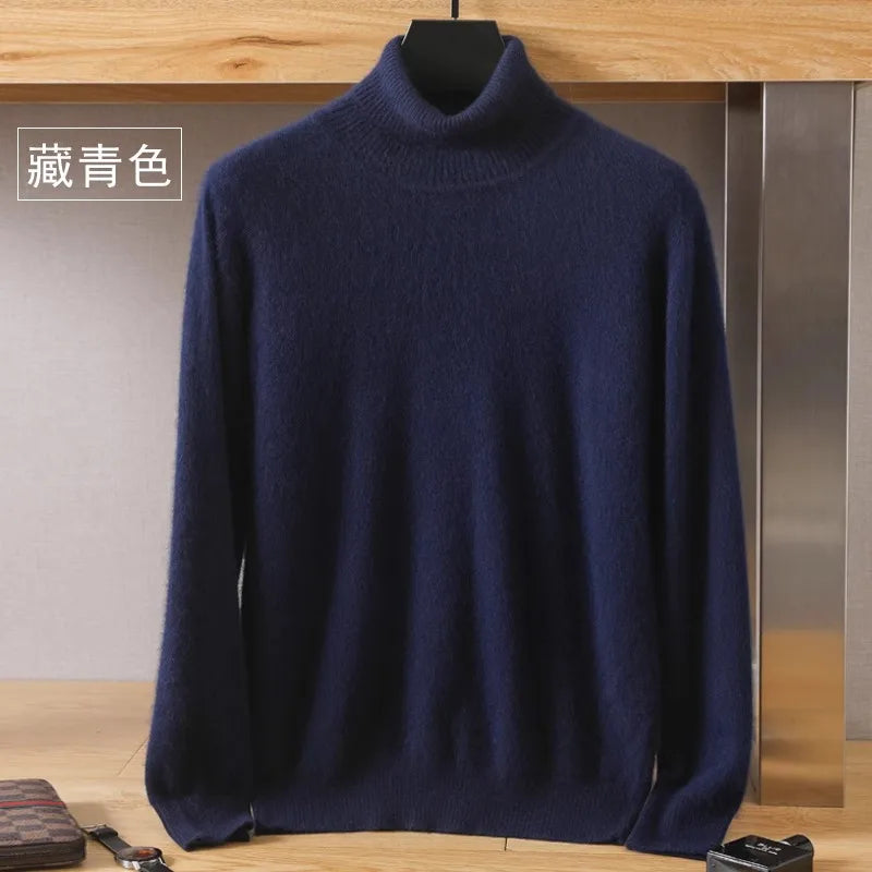 Luxury Soft Cashmere Crew Neck Sweater for Men
