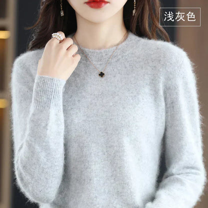 Luxurious Soft Cashmere Crew Neck Women's Sweater