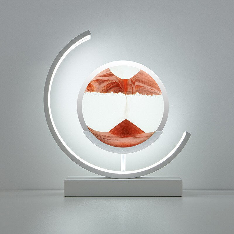 Calming Desert Table Lamp With Moving Sand Design