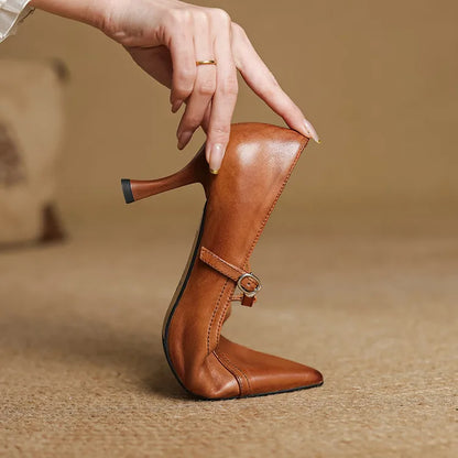 Lorena Genuine Leather Heels