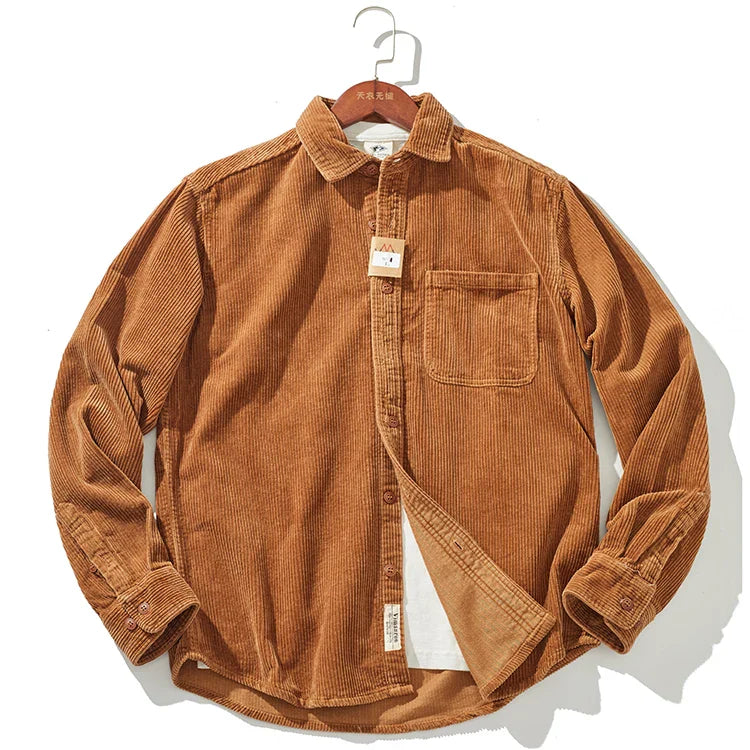 Warm Corduroy Mens Jacket – Fitted Winter Coat