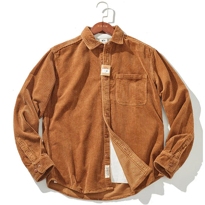 Warm Corduroy Mens Jacket – Fitted Winter Coat