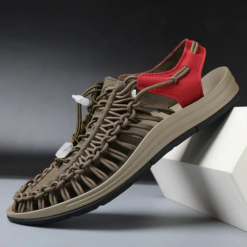 Kairo | Flex-Knit Sport Sandals – Braided Cord Design with Cushioned Sole