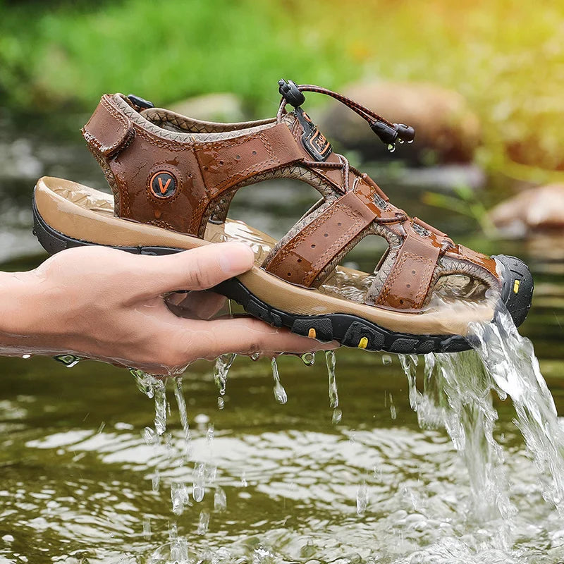 Breathable Leather Sandals