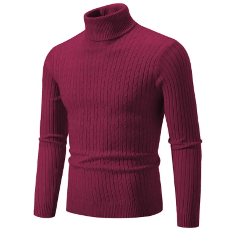 Warm Crew Neck Knit Sweater for Men