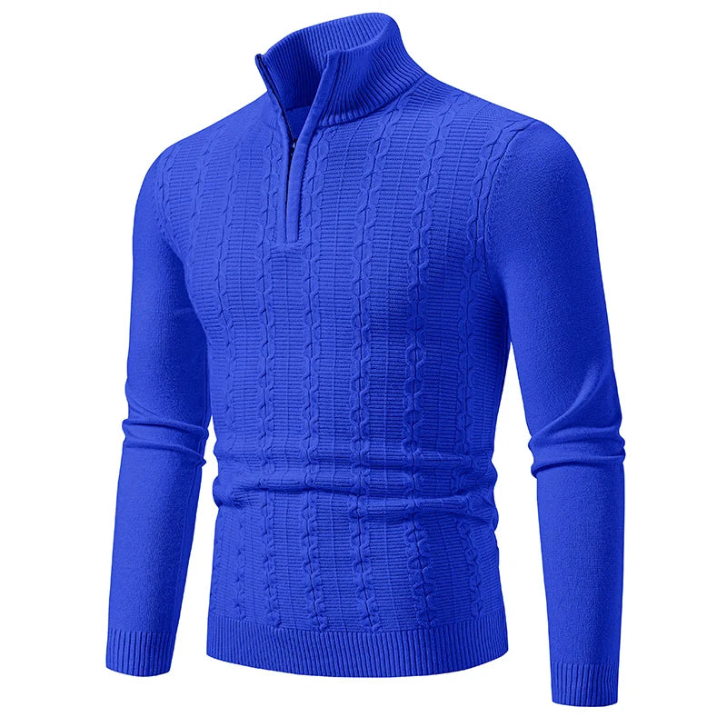 Cozy Men's Winter Crew Neck Pullover Sweater