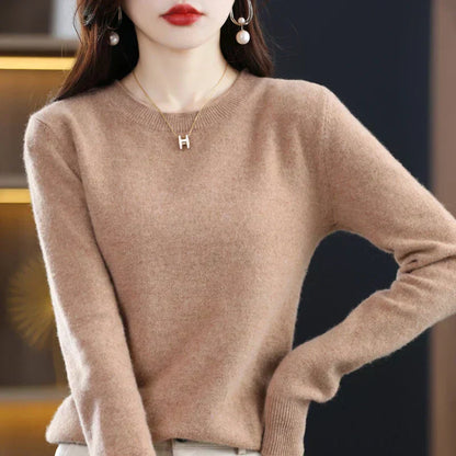 Soft Women's Merino Wool Crew Neck Sweater