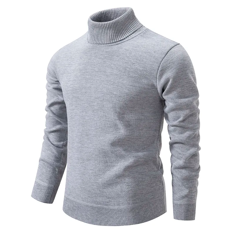 Men’s Cotton Turtleneck Jumper – Premium Knitwear for Autumn