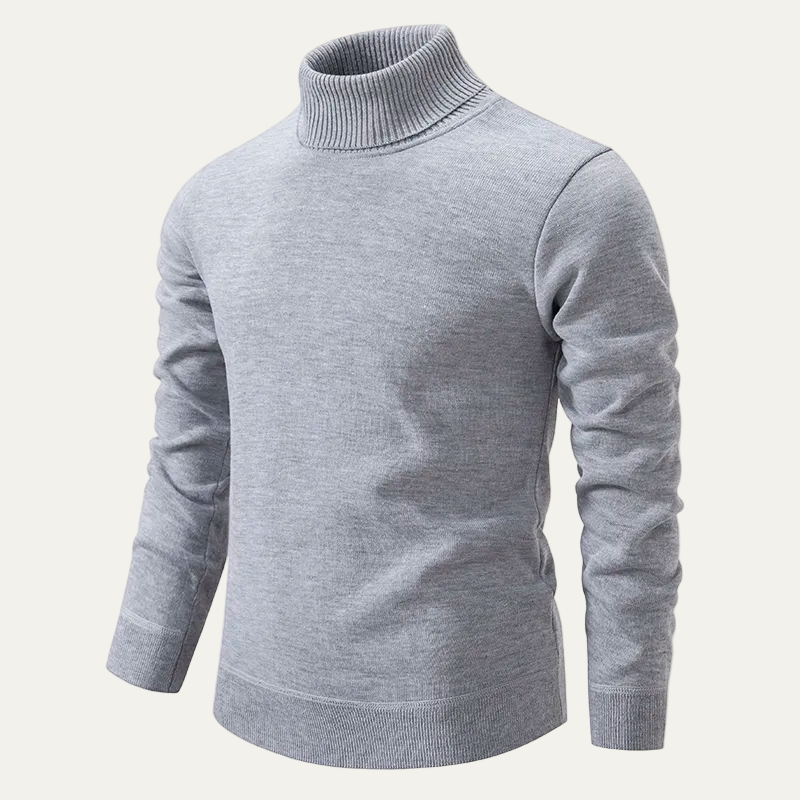 Men’s Fitted Classic Turtleneck Sweater