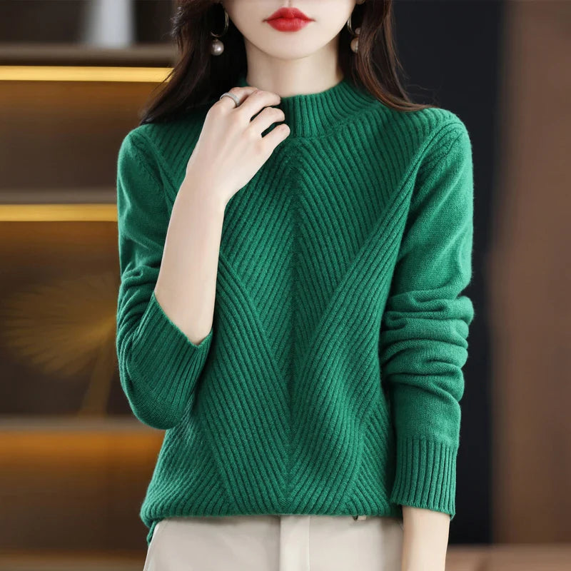 Warm Women's Cable Knit Sweater