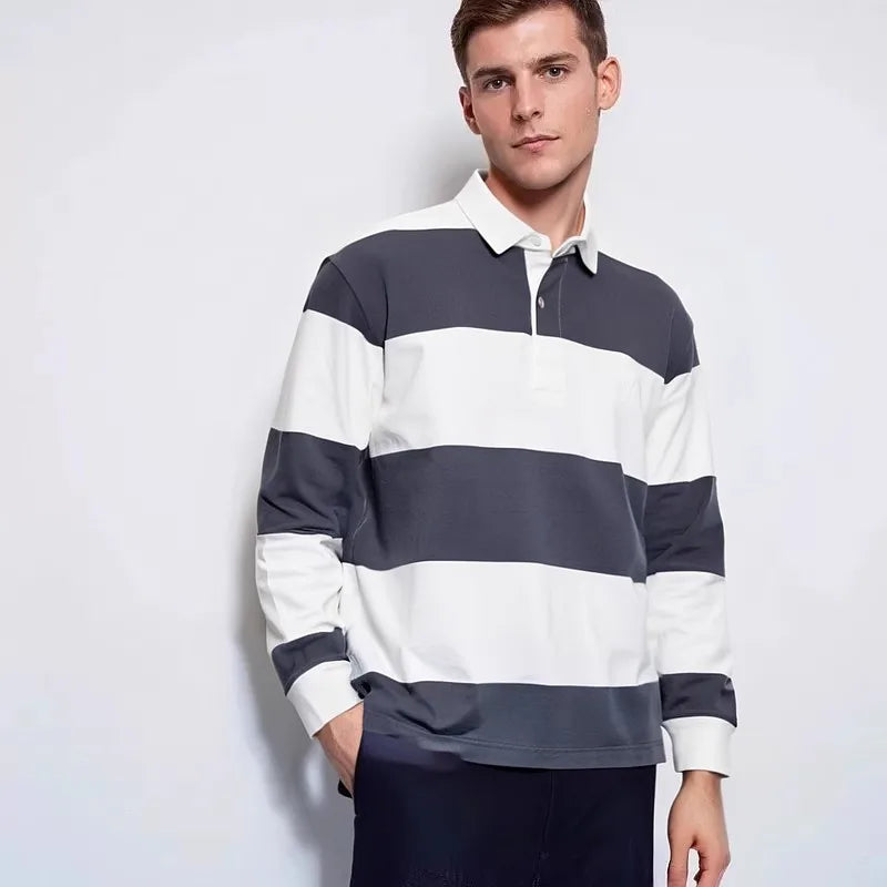 Relaxed Fit Graphic Long-Sleeve Casual Tee