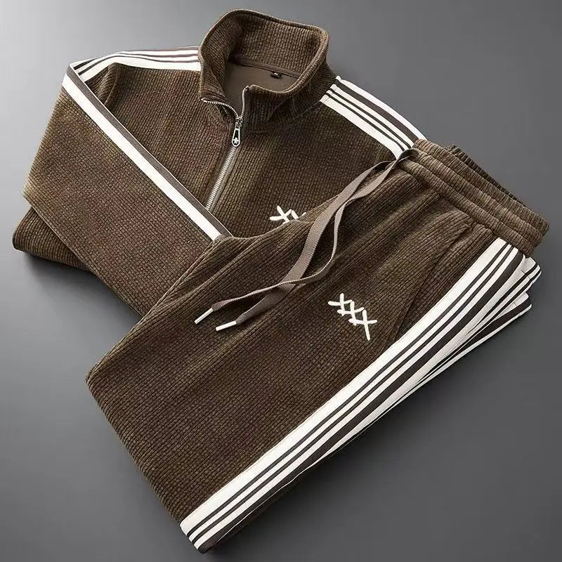 Men's Thermal Athletic Tracksuit - BritishElegance