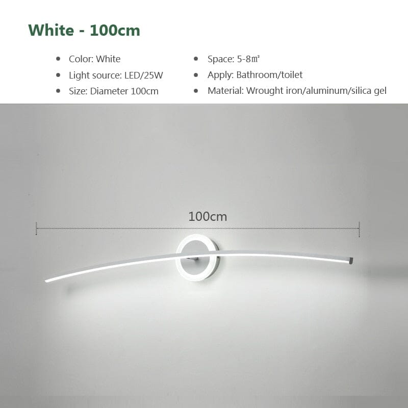 Bright LED Bathroom Wall Mirror Light