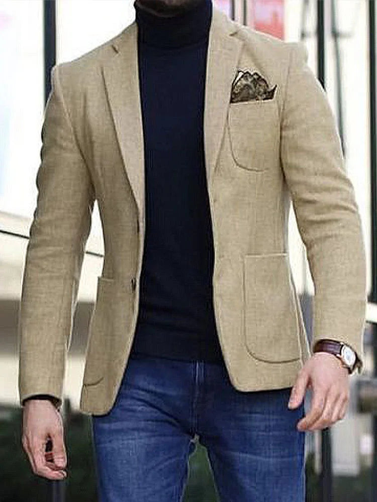 Classic Fit Men's Slim Line Blazer Jacket