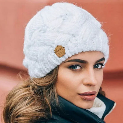 Warm Winter Knit Hat for Ladies