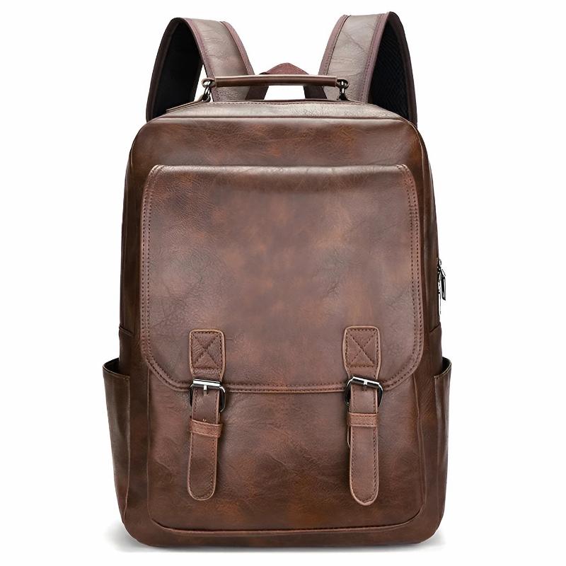 Henry Structured Backpack | Buckle Closure Flap Backpack