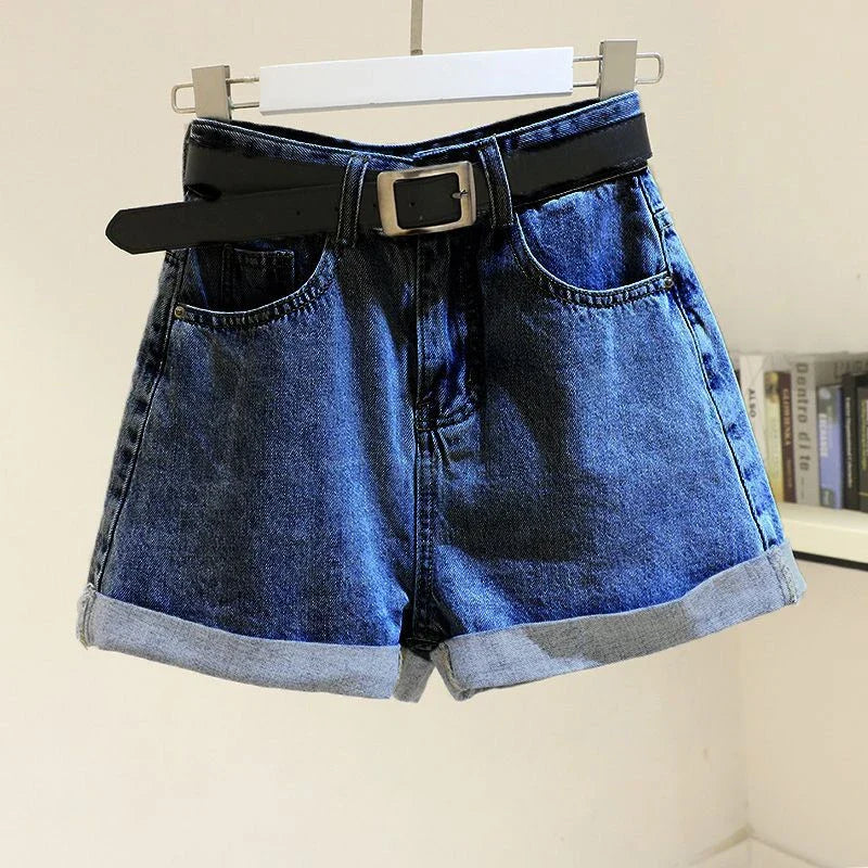 Comfortable Relaxed Fit Jean Shorts