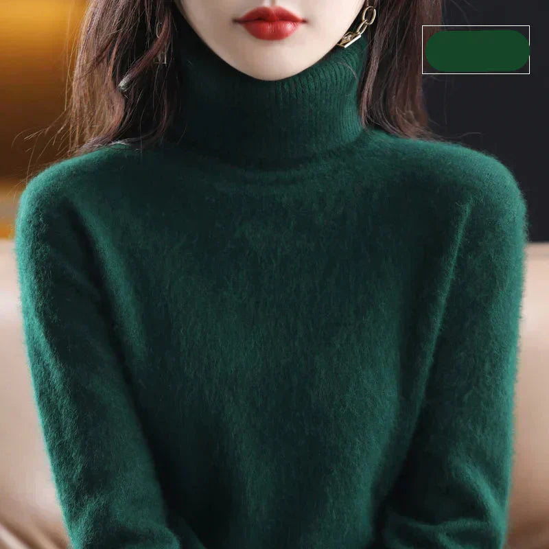 Luxury Soft Cashmere Crew Neck Winter Sweater
